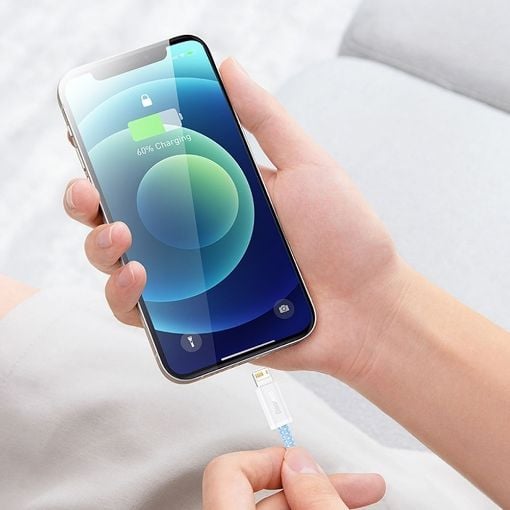 Εικόνα της Καλώδιο Baseus Dynamic USB to Lightning 2.4A 2m Blue CALD000503
