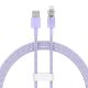 Εικόνα της Καλώδιο Baseus Explorer Fast Charging USB-A to Lightning 1m 2.4A Purple CATS010005
