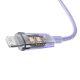 Εικόνα της Καλώδιο Baseus Explorer Fast Charging USB-A to Lightning 1m 2.4A Purple CATS010005