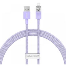 Εικόνα της Καλώδιο Baseus Explorer Fast Charging USB-A to Lightning 1m 2.4A Purple CATS010005