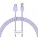 Εικόνα της Καλώδιο Baseus Explorer Fast Charging USB-A to Lightning 1m 2.4A Purple CATS010005