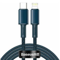 Εικόνα της Καλώδιο Baseus High Density USB-C to Lightning Braided PD 20W 2m Blue CATLGD-A03