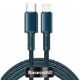 Εικόνα της Καλώδιο Baseus High Density USB-C to Lightning Braided PD 20W 2m Blue CATLGD-A03