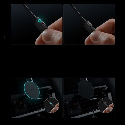 Εικόνα της Baseus Magnetic Car Phone Holder CW01 With Charger 15W/25W Black C40141000111-00