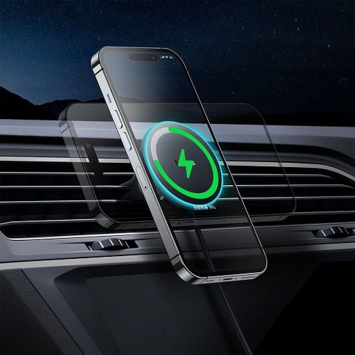Εικόνα της Baseus Magnetic Car Phone Holder CW01 With Charger 15W/25W Black C40141000111-00