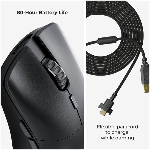Εικόνα της Ποντίκι Glorious PC Gaming Race Model O 2 PRO Wireless 1K Black GLO-MS-POWV2-1K-B