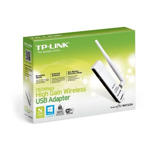 Εικόνα της WiFi USB Adapter Tp-Link TL-WN722N v3 Gain 150Mbps