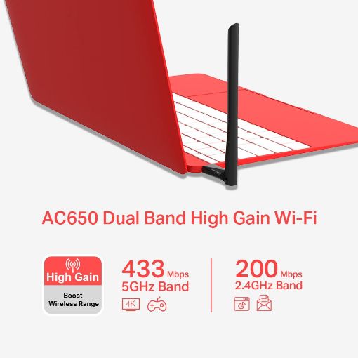 Εικόνα της WiFi USB Adapter Mercusys MU6H High Gain AC650