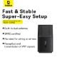 Εικόνα της WiFi Mini USB Adapter Baseus FastJoy 300Mbps Black B01317600111-03