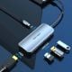 Εικόνα της Docking Station Vention USB-C 6-Port to HDMI/USB 3.0x3/PD Gray TODHB