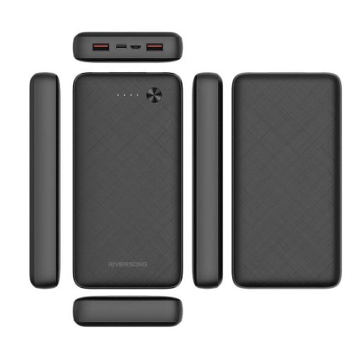 Εικόνα της Power Bank Riversong Horizon 20 Dual USB-A 20.000mAh Black PB31B