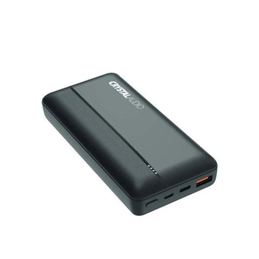 Εικόνα της Power Bank Crystal Audio 20000mAh Type-C PD 20W & USB-A QC 18W Black PBK5K