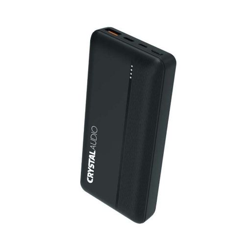 Εικόνα της Power Bank Crystal Audio 20000mAh Type-C PD 20W & USB-A QC 18W Black PBK5K