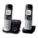 Εικόνα της Ασύρματο Τηλέφωνο Panasonic KX-TG6822GB Duo Black