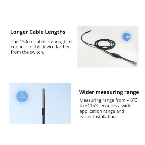 Εικόνα της Sonoff Waterproof Temperature Sensor RJ9 4P4C Connector WTS01