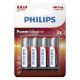Εικόνα της Αλκαλικές Μπαταρίες Philips Power AA 1.5V 4τμχ LR6P4B/10