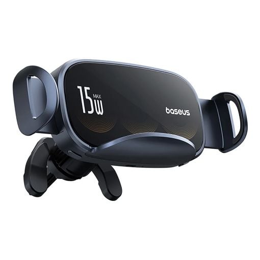 Εικόνα της Baseus LightChaser Magnetic Car Phone Holder Qi Wireless 15W Black C40355901111-00