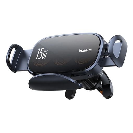 Εικόνα της Baseus LightChaser Magnetic Car Phone Holder Qi Wireless 15W Black C40355901111-00