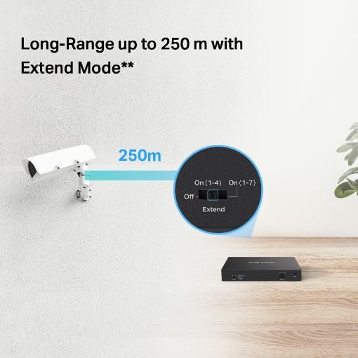 Εικόνα της Switch Mercusys MS108GP Desktop 8-Port Gigabit with 7-Port PoE+