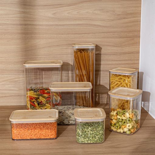 Εικόνα της Δοχείο Αποθήκευσης Estia Bamboo Essential Πλαστικό 1700ml Στοιβαζόμενο 01-24284