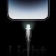 Εικόνα της Καλώδιο Baseus Glimmer USB-A to Lightning 2.4A 1m Black CADH000201