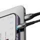 Εικόνα της Καλώδιο Baseus Glimmer USB-A to Lightning 2.4A 1m Black CADH000201