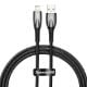 Εικόνα της Καλώδιο Baseus Glimmer USB-A to Lightning 2.4A 1m Black CADH000201