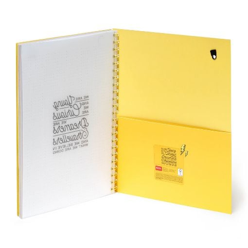 Εικόνα της Legami - Σημειωματάριο Spiral Α4 Trio 3in1 Maxi/ Squared/ Dotted Flash A4NOTS0043