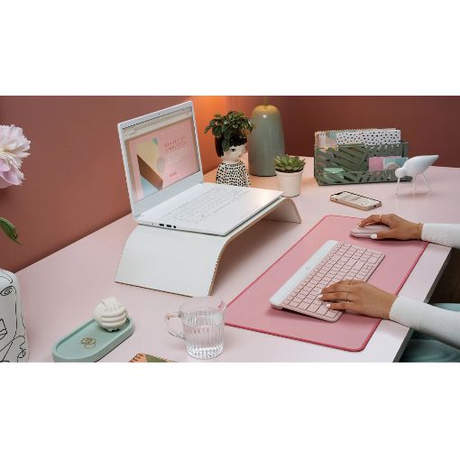 Εικόνα της Πληκτρολόγιο-Ποντίκι Logitech MK470 Wireless Rose US 920-011322