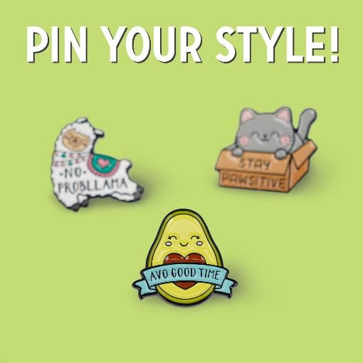 Εικόνα της Καρφίτσα Legami Enamel Metal Pin Your Style! Avocado MTP0004