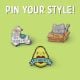 Εικόνα της Καρφίτσα Legami Enamel Metal Pin Your Style! Avocado MTP0004