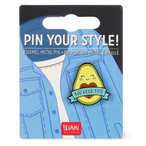 Εικόνα της Καρφίτσα Legami Enamel Metal Pin Your Style! Avocado MTP0004
