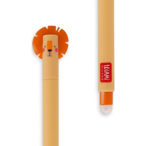 Εικόνα της Στυλό Legami Gel Erasable Lion 0.7mm Orange EP0017