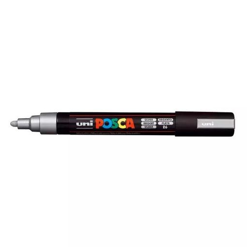Εικόνα της Μαρκαδόρος Σχεδίου Uni-Posca PC-5M 2.5mm Silver