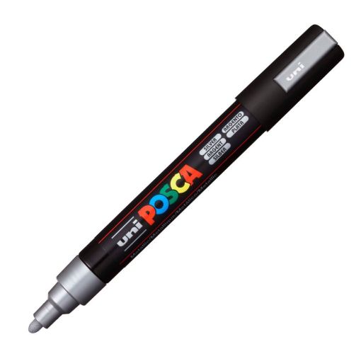 Εικόνα της Μαρκαδόρος Σχεδίου Uni-Posca PC-5M 2.5mm Silver