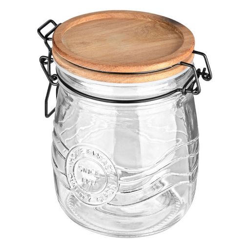 Εικόνα της Δοχείο Αποθήκευσης Estia Allure Γυάλινο 750ml με Κλιπ Καπάκι 01-23898