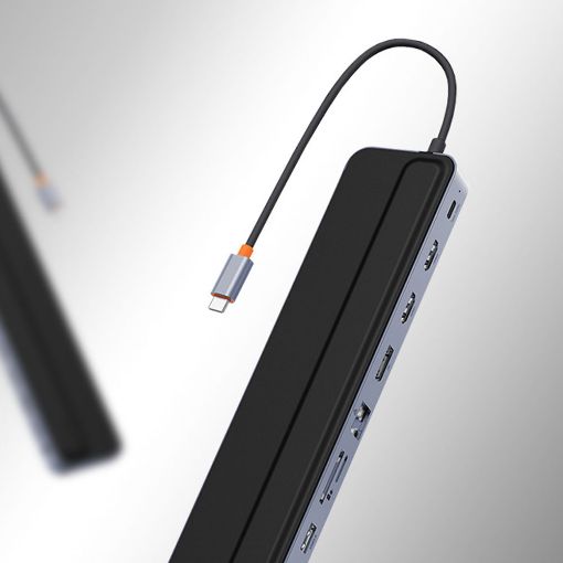 Εικόνα της Docking Station Baseus EliteJoy Gen2 Series USB-C 12in1 Dark Grey WKSX030213