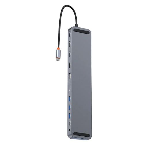 Εικόνα της Docking Station Baseus EliteJoy Gen2 Series USB-C 12in1 Dark Grey WKSX030213