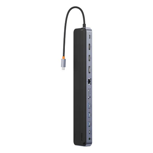 Εικόνα της Docking Station Baseus EliteJoy Gen2 Series USB-C 12in1 Dark Grey WKSX030213