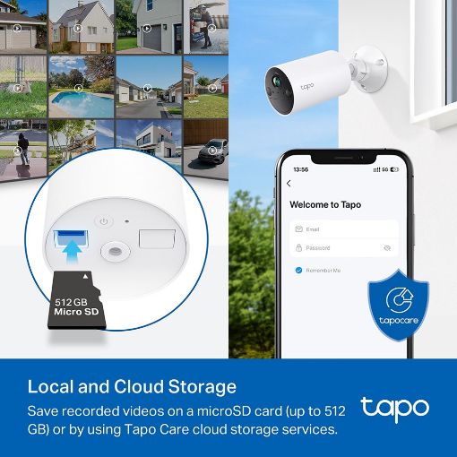 Εικόνα της Outdoor Wireless IP Camera Tp-Link Tapo C410 2K White