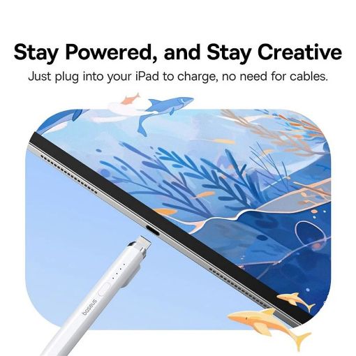 Εικόνα της Baseus Smooth Writing Stylus Plug-in Lightning (Active) for iPad Λευκό P80015806211-03