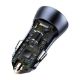 Εικόνα της Φορτιστής Αυτοκινήτου Baseus Golden Contactor Pro Dual USB-A 40W Gray + Καλώδιο USB-A σε USB-C 1m TZCCJD-A0G