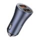 Εικόνα της Φορτιστής Αυτοκινήτου Baseus Golden Contactor Pro Dual USB-A 40W Gray + Καλώδιο USB-A σε USB-C 1m TZCCJD-A0G