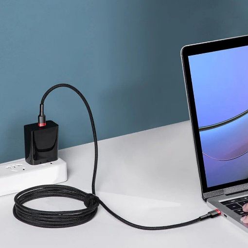 Εικόνα της Σετ Καλώδια Baseus Cafule USB-C to USB-C 100W 2m 2psc Red/Black & Grey/Black P10318306003-01