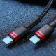 Εικόνα της Σετ Καλώδια Baseus Cafule USB-C to USB-C 100W 2m 2psc Red/Black & Grey/Black P10318306003-01