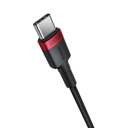 Εικόνα της Σετ Καλώδια Baseus Cafule USB-C to USB-C 100W 2m 2psc Red/Black & Grey/Black P10318306003-01