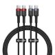 Εικόνα της Σετ Καλώδια Baseus Cafule USB-C to USB-C 100W 2m 2psc Red/Black & Grey/Black P10318306003-01