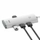 Εικόνα της USB Hub Baseus Lite Series USB-C to 4x USB 3.0 & USB-C 25cm White WKQX030302