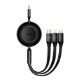 Εικόνα της Καλώδιο Baseus Bright Mirror 4 3in1 USB-C to USB-C / Lightning / micro USB 1.1m Black CAMJ010201