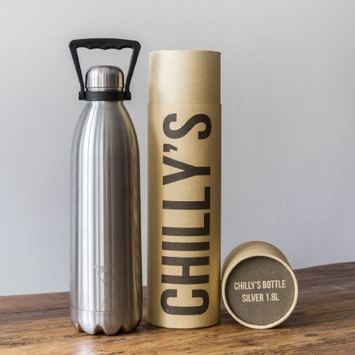 Εικόνα της Μπουκάλι Θερμός Chilly's Original Silver 1.8lt 200501